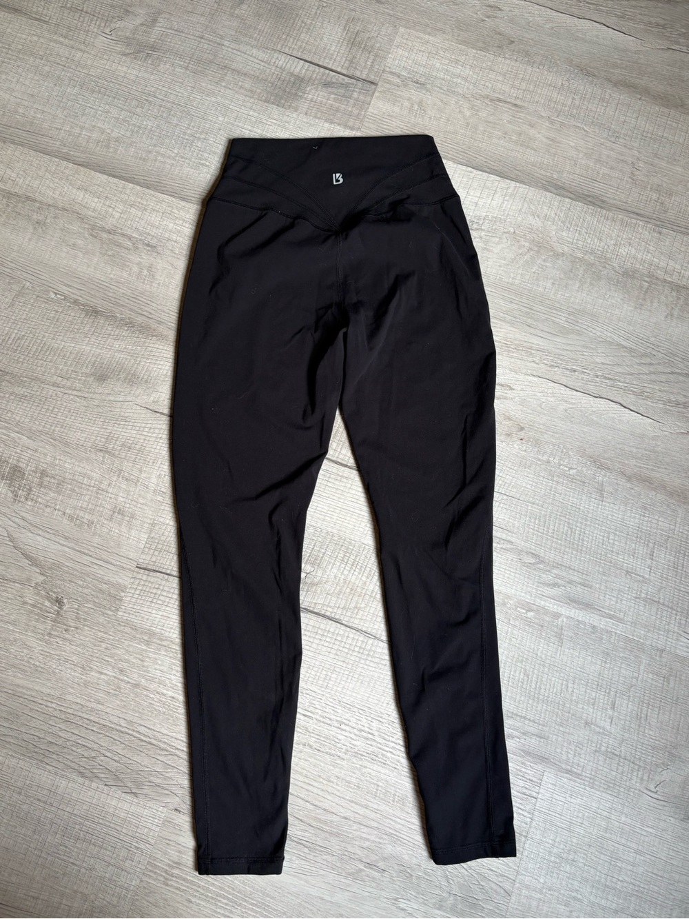 BuffBunny Solid Black High-Waist Leggings - Medium